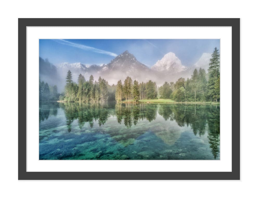 ein wunderschöner sommermorgen vom schiederweiher